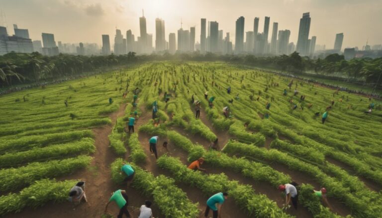 green initiative planting trees