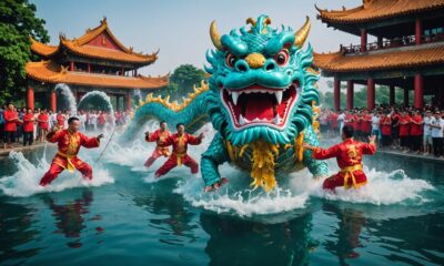 lion and dragon dance