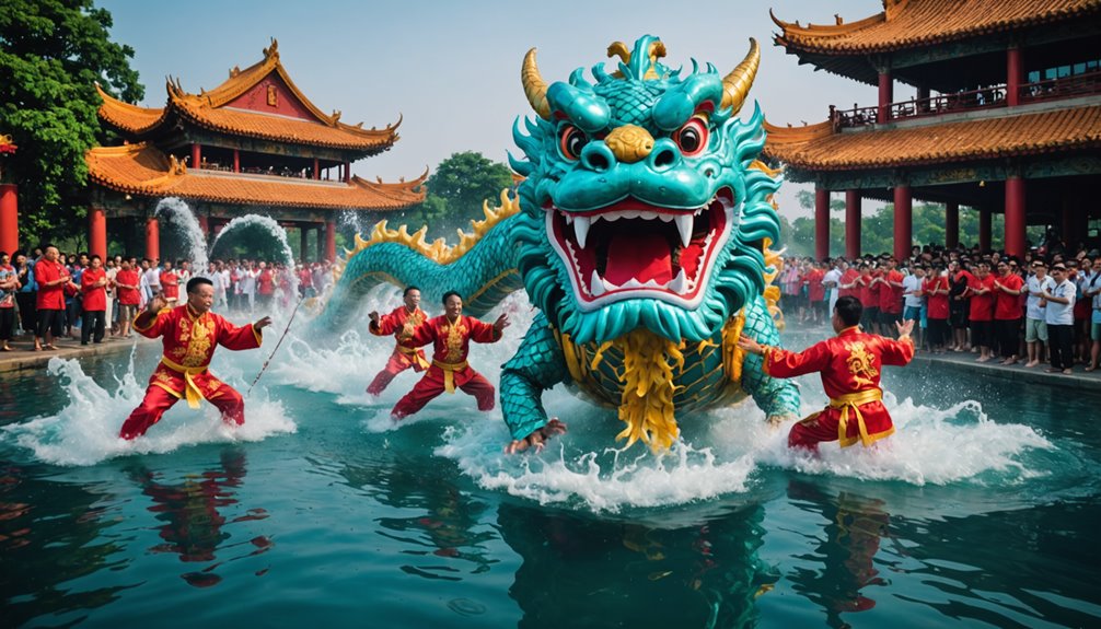 lion and dragon dance