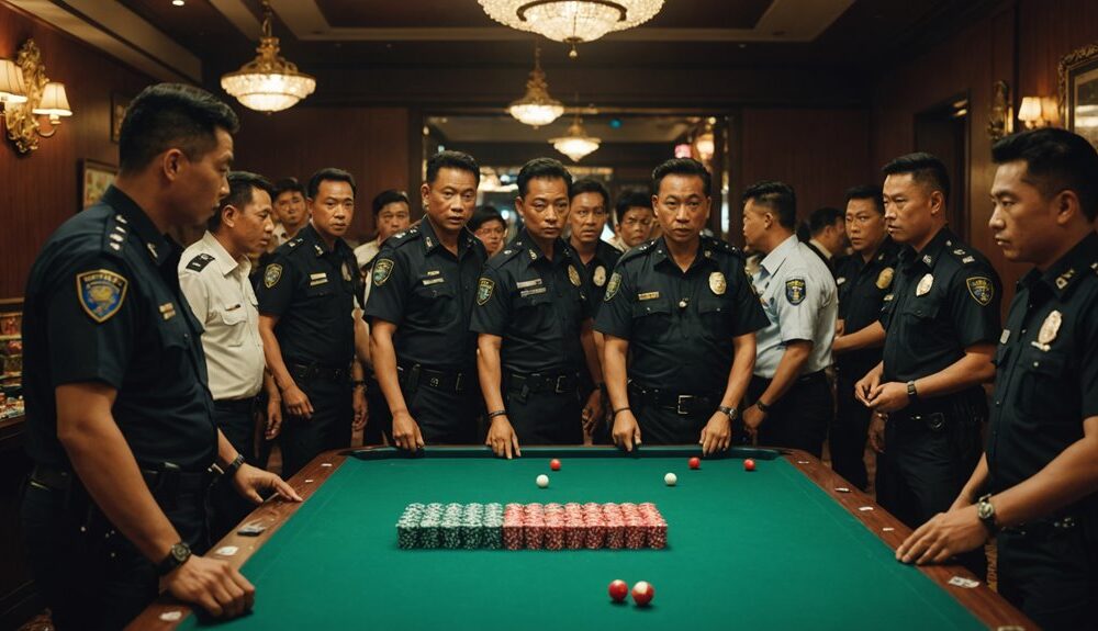 medan police raid hidden casino