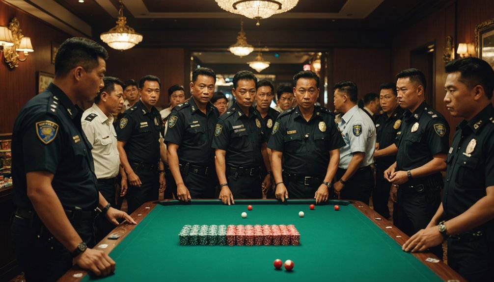 medan police raid hidden casino