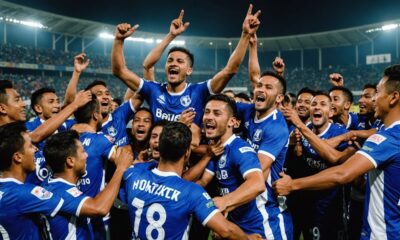 persib celebrates victory together