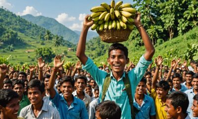 teen steals bananas paraded