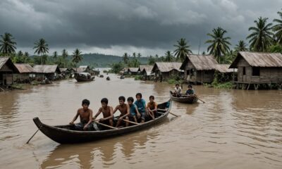 flooding evacuates hundreds indonesia