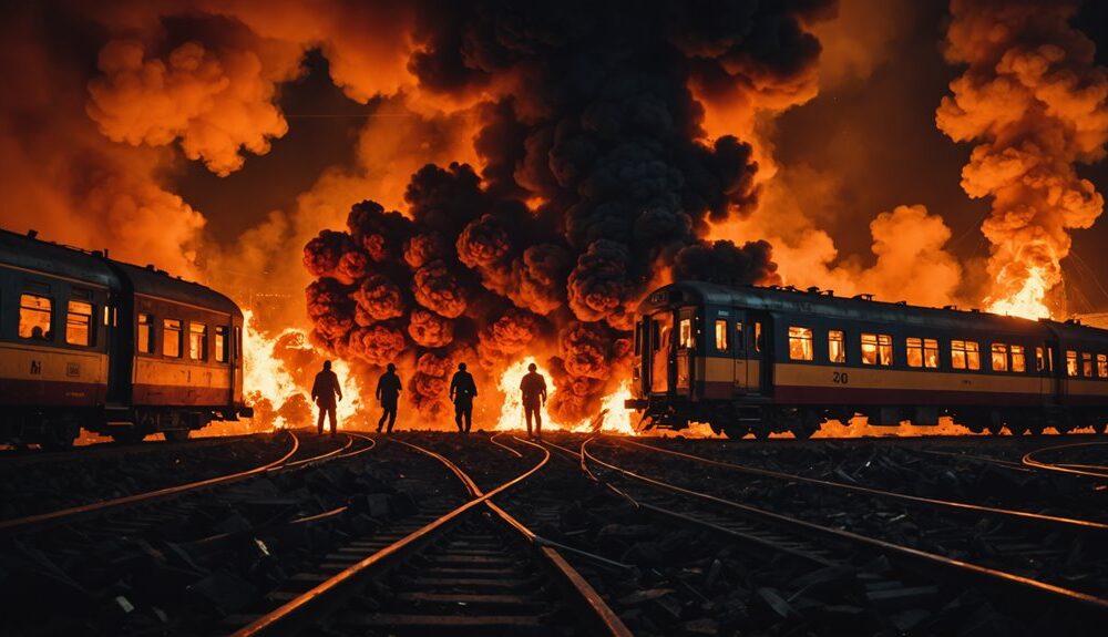 jakarta teens burn train cars